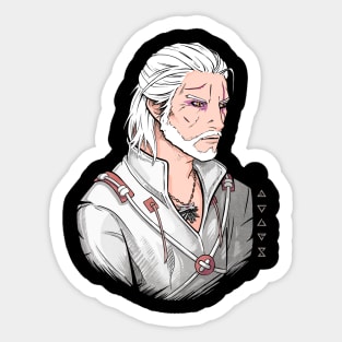 Lone White Wolf Sticker